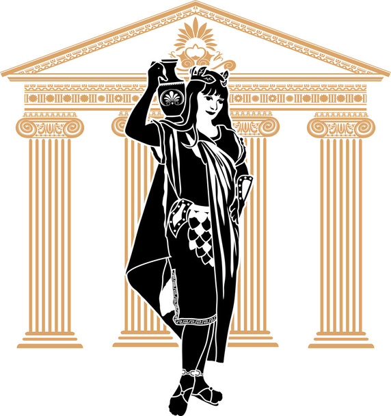 Drugi wariant rzymskich patrycjuszy kobieta - Wektor, obraz