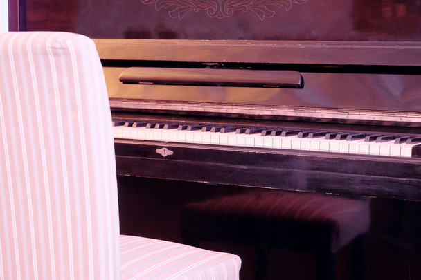 Piano in hall restaurant - Photo, Image