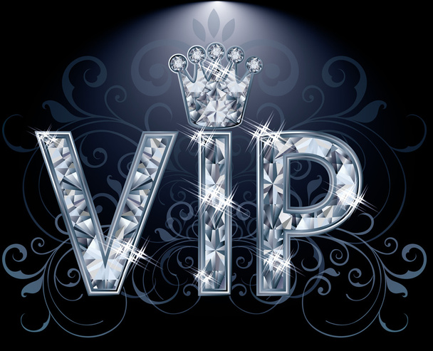 VIP Diamond card, vector illustration - ベクター画像