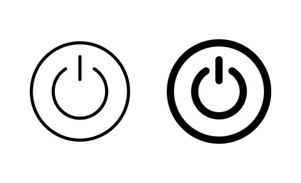 Power icons set. Power Switch sign and symbol. Electric power - Vector, Image