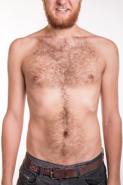 Torso of a man covered with hair - Foto, afbeelding