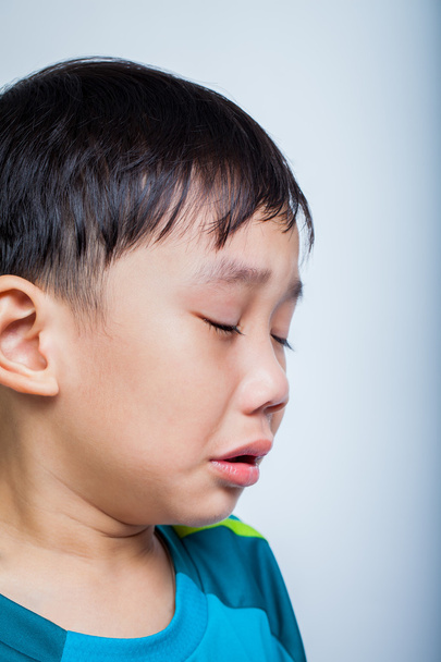 Fechar-se asiático menino (tailandês) chorando
 - Foto, Imagem