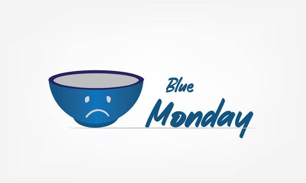 Vector Illustration of Blue Monday. Simple and Elegant Design - Vetor, Imagem