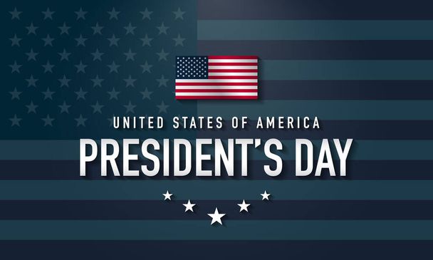President's Day Background Design. Vector Illustration. - Vector, Image
