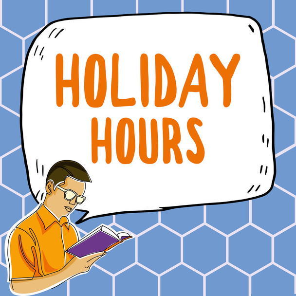 Написание отображения текста Праздничные часы, Слово для выплаты бонуса работник получает работу в высокий день - Фото, изображение