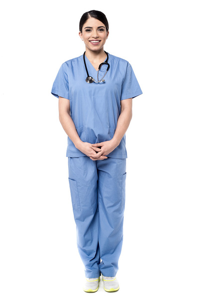 Female doctor with stethoscope - Φωτογραφία, εικόνα