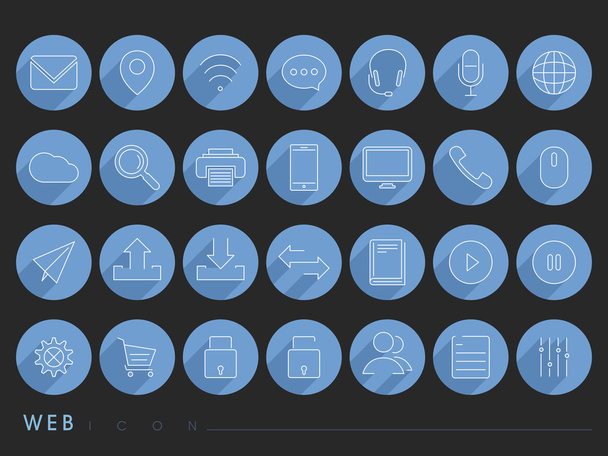 Web icons for your business. - Vector, Imagen