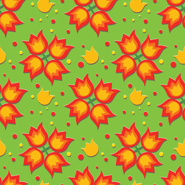 Decorative floral pattern - Vecteur, image