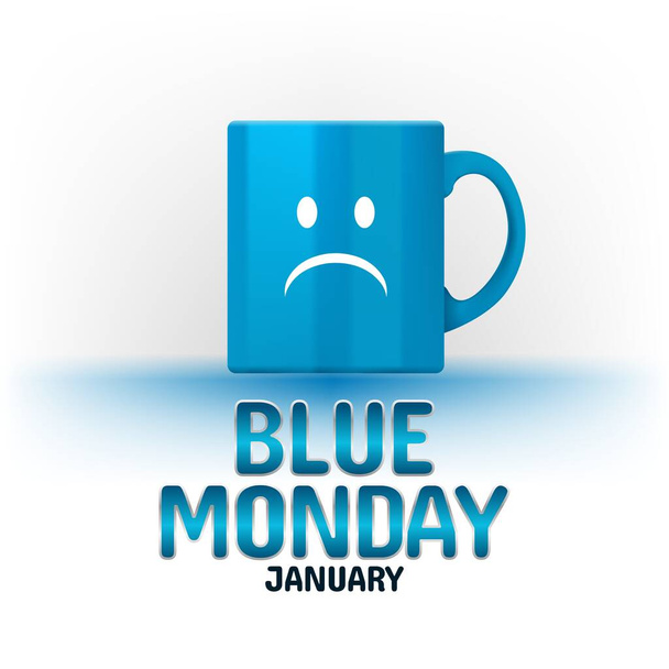 grafica vettoriale del lunedì blu buono per la celebrazione del lunedì blu. design piatto. flyer design.flat illustrazione. - Vettoriali, immagini