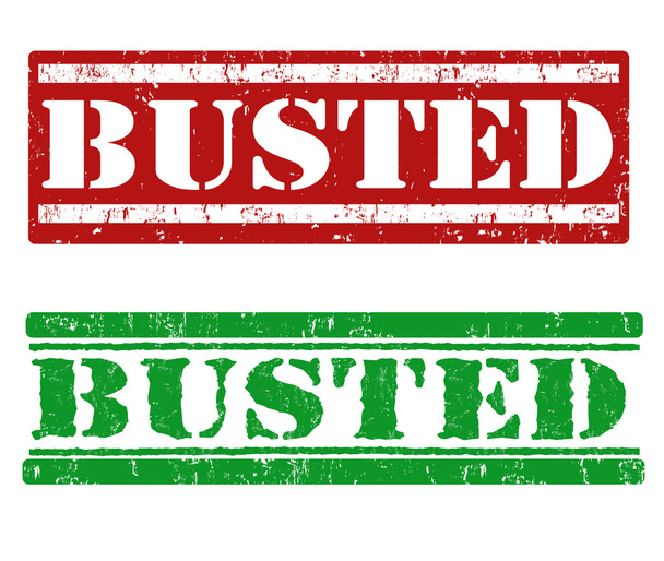 Busted stamps - Vector, Image
