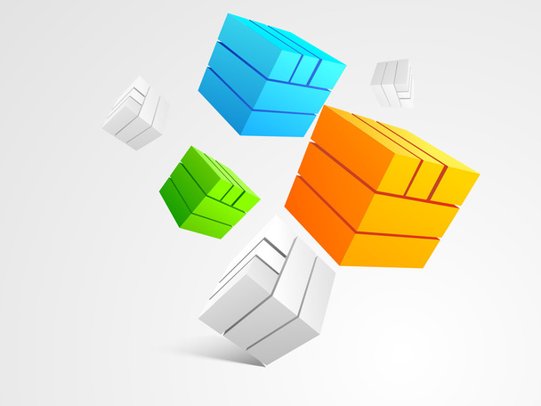 Abstract design element with blocks. - Вектор,изображение