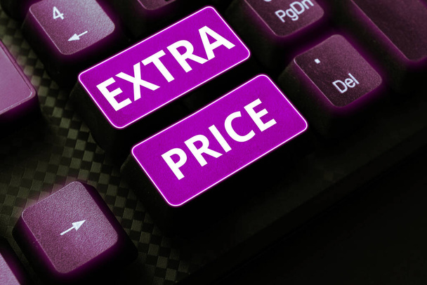Текст, що показує натхнення Додаткова ціна, Бізнес-огляд Додаткове визначення ціни за межами звичайного великого ступеня
 - Фото, зображення