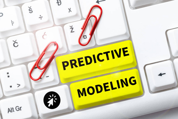 Text showing inspiration Predictive Modeling, Business idea maintenance strategy driven by predictive analytics - Fotó, kép