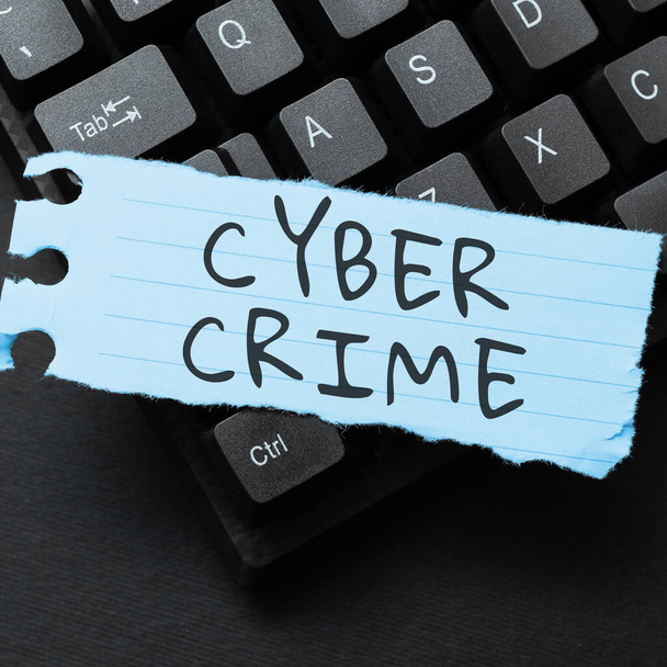 Υπογραφή εμφάνισης ηλεκτρονικού εγκλήματος, Word Γράφτηκε για το είδος των εγκληματικών δραστηριοτήτων που πραγματοποιούνται μέσω του Διαδικτύου - Φωτογραφία, εικόνα