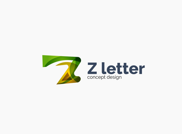 Empresa moderna Z logotipo carta
 - Vetor, Imagem