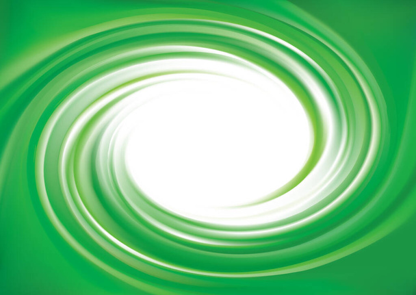 Art brillant lisse brillant moderne mélange créatif ondulé jade bio vert aqua radial curvy friand avec espace pour le texte au centre de l'entonnoir. Gel fluide crème caramel surface vive fraîche profonde couleur menthe malachite
 - Vecteur, image