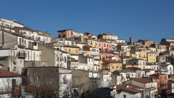  Panoramic view of Rapolla, a small rural town in southern Italy. - Filmmaterial, Video