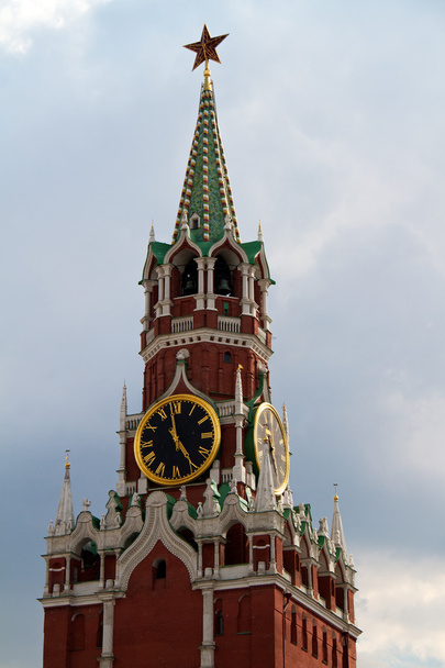 a Megváltó (spasskaya) torony a moszkvai Kreml, Oroszország. - Fotó, kép