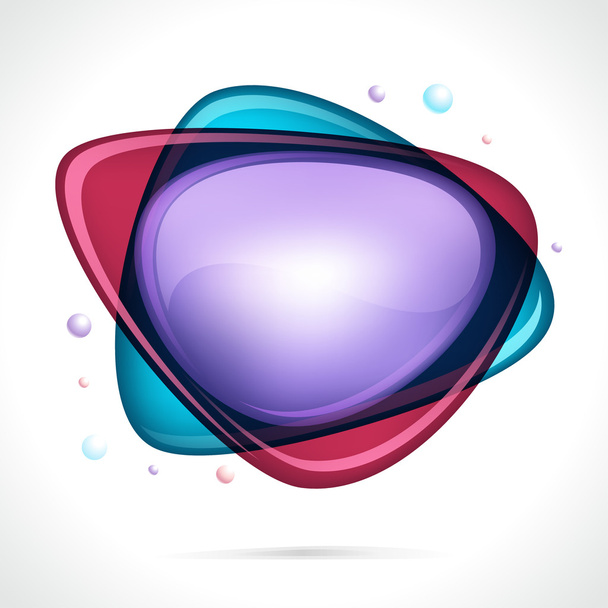Абстрактный глянцевый речевой пузырь
 - Вектор,изображение