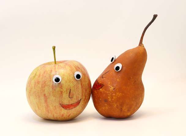 meyve elma ve armut çift gözlü - Fotoğraf, Görsel