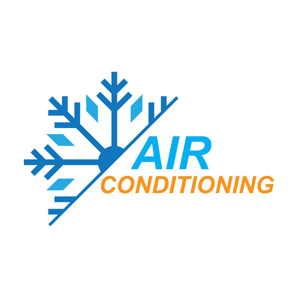 Air conditioner logo icon illustration vector flat design - Vector, Image