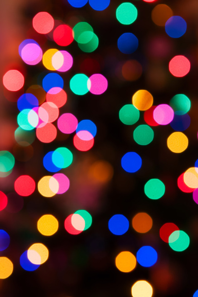 ソフト フォーカスで輝くクリスマス ライトの背景 - 写真・画像