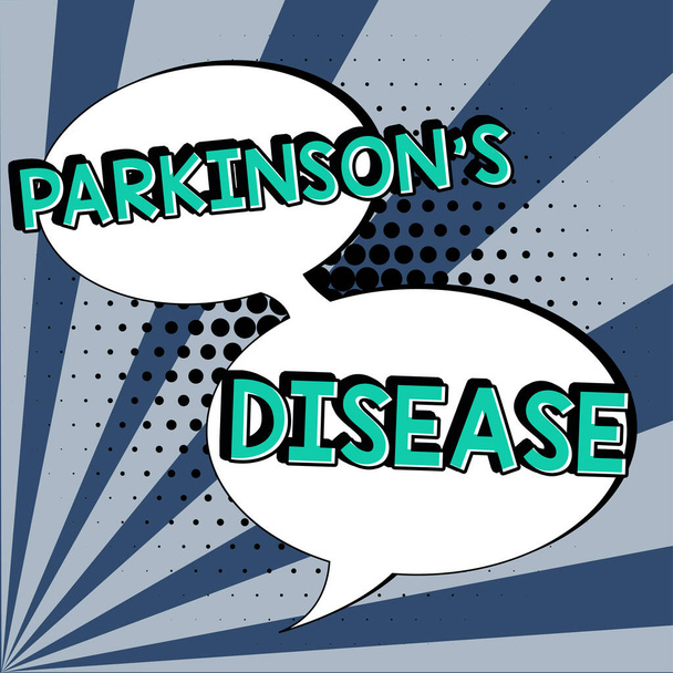 Inspiration showing sign Parkinsons Disease, Business overview nervous system disorder that affects movement and cognitive abilities - Foto, imagen