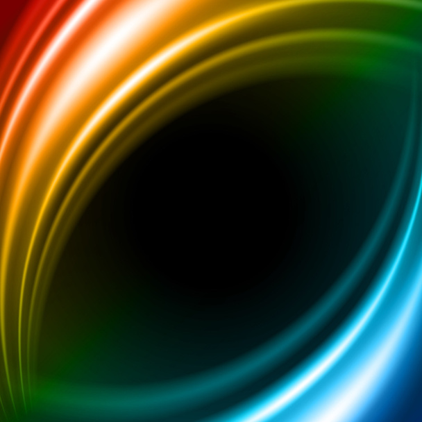 Abstract smooth burn colorful flame fire - Vector, Imagen