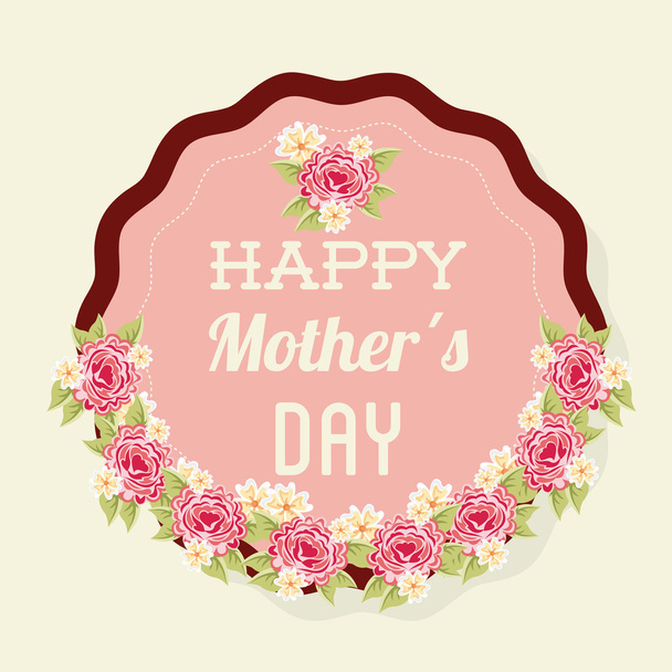 Szczęśliwy Dzień Matki - Wektor, obraz