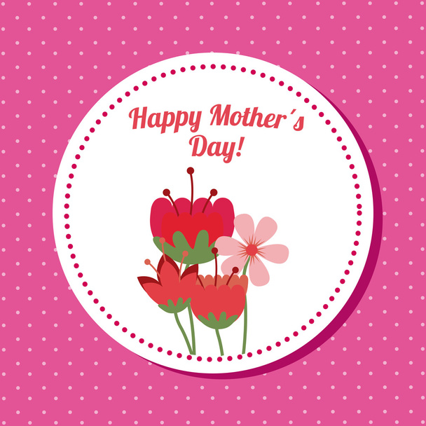 happy mothers day - Vector, imagen