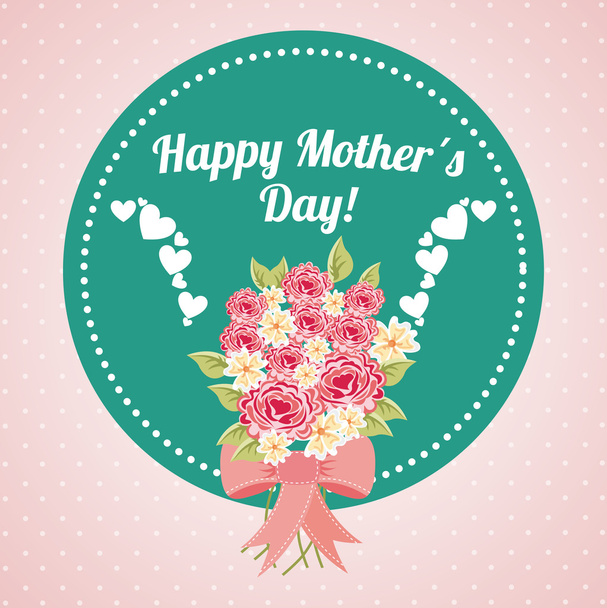 happy mothers day - Vector, imagen
