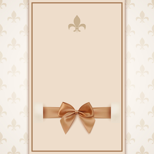 Vintage greeting card template - Vector, Image
