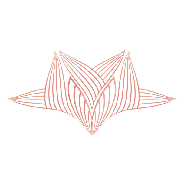 пелюстки квітів, орнамент квіткової лінії
 - Вектор, зображення