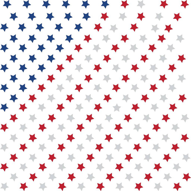 rojo gris y azul estrellas EE.UU. bandera fondo, vector - Vector, Imagen