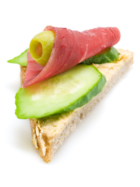 Tasty sandwich on white - Photo, Image