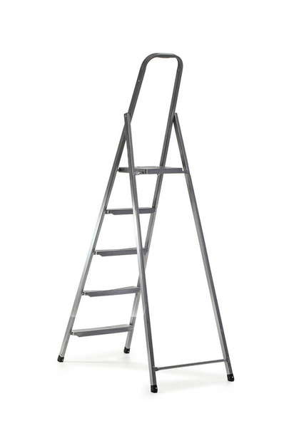 Maintenance ladder on white background - Fotoğraf, Görsel