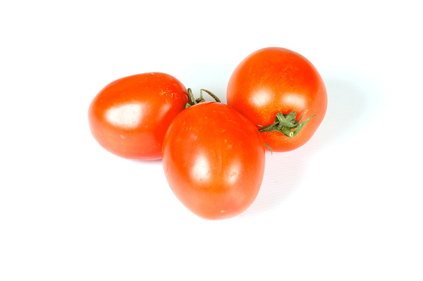 Three beautiful fresh tomato - Fotoğraf, Görsel