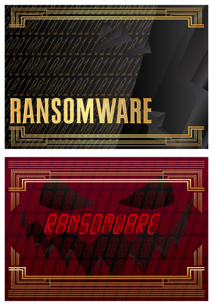 Πολυτελής deluxe Ransomware απεικόνιση διάνυσμα φόντο. Αφηρημένο πρότυπο αφίσας για την ιστοσελίδα, banner, εξώφυλλο βιβλίου, παρουσίαση. - Διάνυσμα, εικόνα