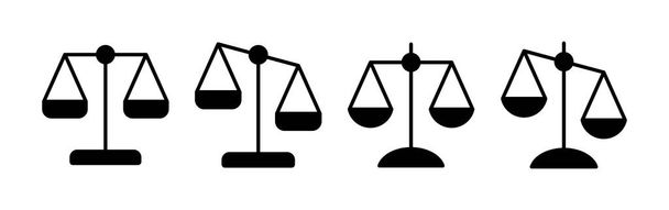 Scales icon vector for web and mobile app. Law scale icon. Justice sign and symbol - Vector, Image