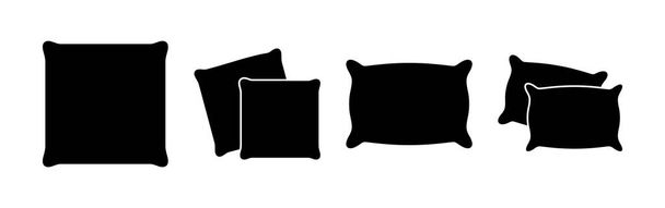Вектор иконок подушки для веб и мобильного приложения. Знак подушки и символ. Удобная пушистая подушка - Вектор,изображение