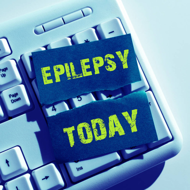 Testo calligrafico Epilessia, Foto concettuale Quarto disturbo neurologico più comune Convulsioni imprevedibili - Foto, immagini