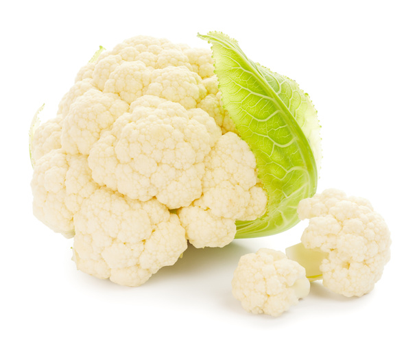 Cabbage cauliflower isolated on white background. Healthy food concept - Photo, image