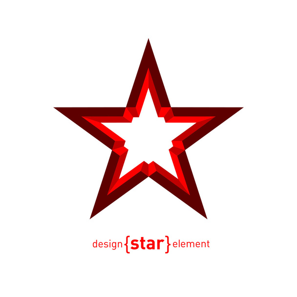 Star logo template. - Vektor, obrázek