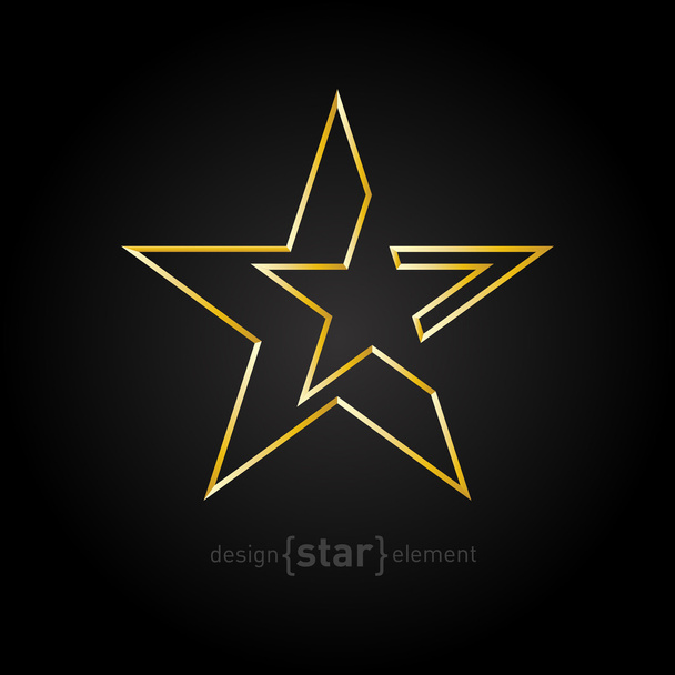 Gold Abstract  star - Vektor, obrázek