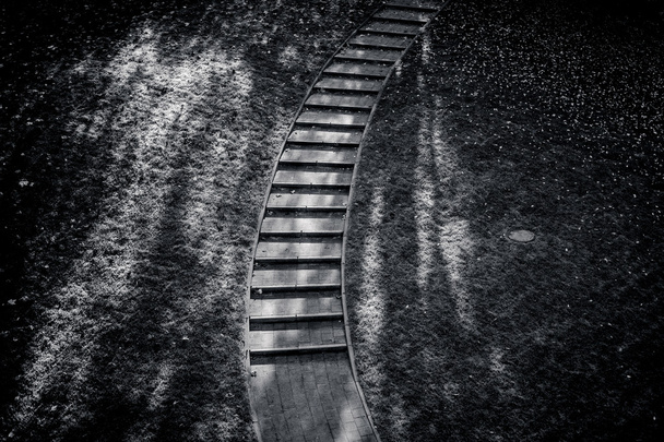 σκάλες σε μαύρο και άσπρο - Φωτογραφία, εικόνα