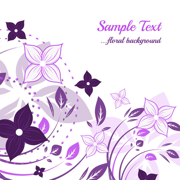 Floral background with natural decoration - Vector, Image