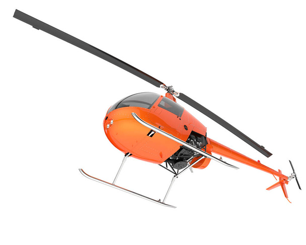 Реалістичний вертоліт ізольований на білому тлі. 3d візуалізація - ілюстрація
 - Фото, зображення