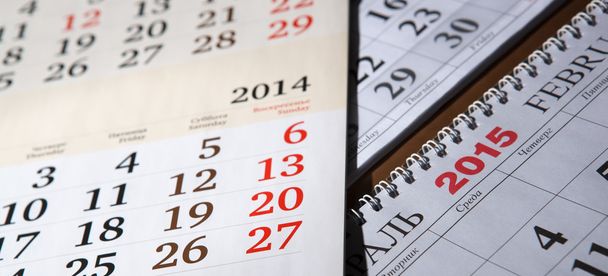 calendars laid on the table - Photo, Image