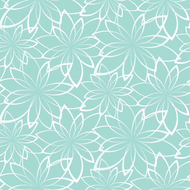 Vector seamless background. Flowers on a light blue background - Wektor, obraz