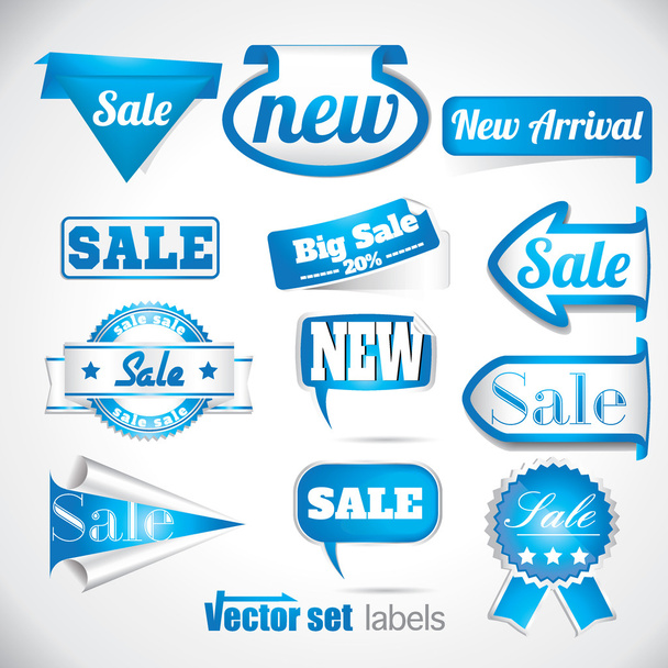 Sale labels set - Vektor, obrázek